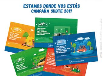 La campaña publicitaria de Mercantil andina llega a los subtes