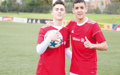 Representantes argentinos del Allianz Junior Football Camp 2017