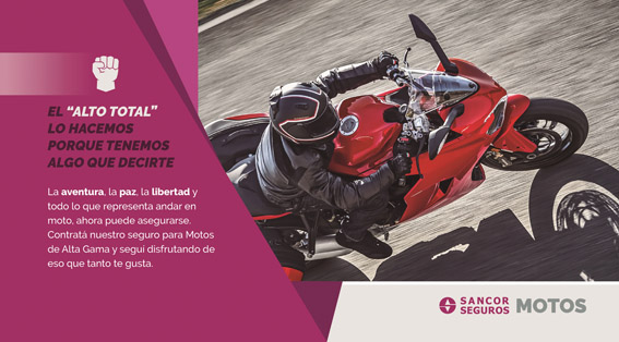 Sancor Seguros presenta su cobertura para motos de alta gama