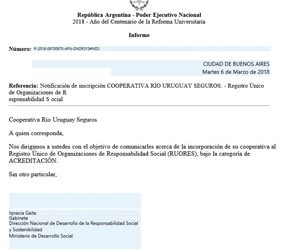 RUS se incorporó a RUORES