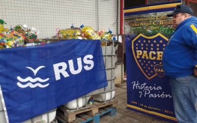 RUS y la Peña de Boca solidarios con el Hospital Garrahan