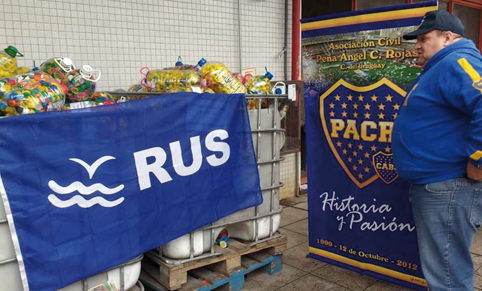 RUS y la Peña de Boca solidarios con el Hospital Garrahan