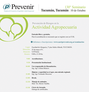 130º Seminario sobre Prevención de Riesgos de UART