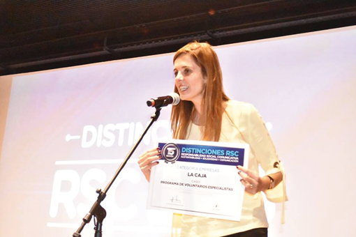 La Caja fue premiada por su programa de Voluntarios Especialistas