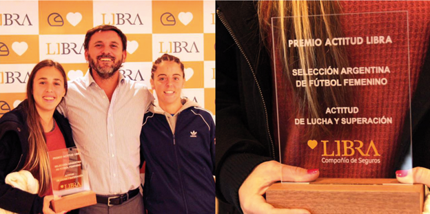 LIBRA entregó el premio Actitud a la Selección Argentina de Fútbol Femenino
