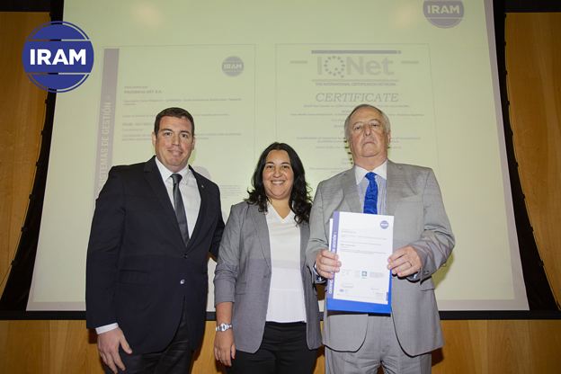 Provincia ART obtuvo una Certificación de Sistema de Gestión de la Calidad según Norma IRAM-ISO 9001:2015