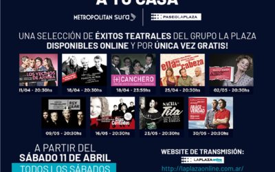 SURA lleva el teatro a tu casa junto a Grupo La Plaza durante los sábados de abril y mayo