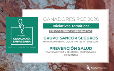 Grupo Sancor Seguros y Prevención Salud recibieron el Premio Ciudadanía Empresaria 2020 de AmCham