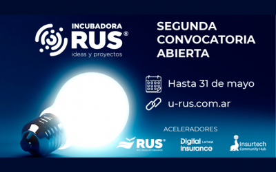 Abrió la segunda convocatoria para startups e insurtechs de Incubadora RUS