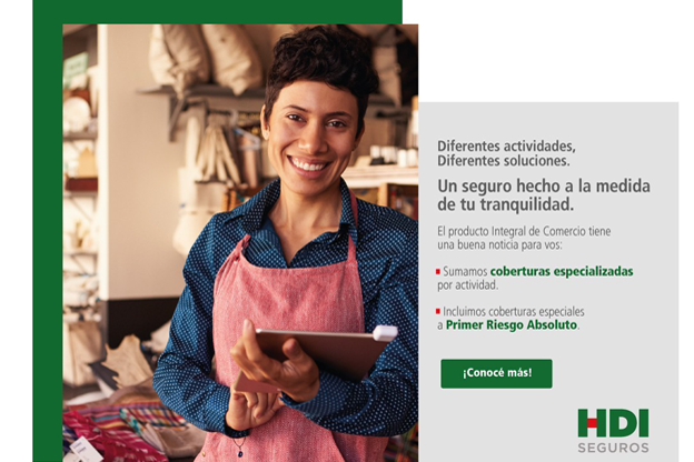 Integral de Comercio de HDI, un seguro que ofrece distintas soluciones en función de las actividades comerciales