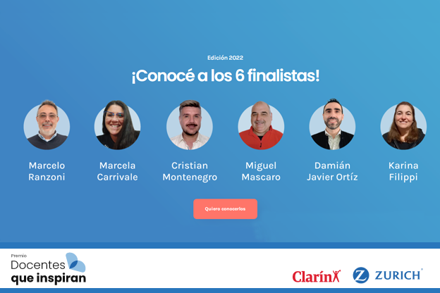 Docentes que Inspiran: Los 6 docentes más inspiradores del país