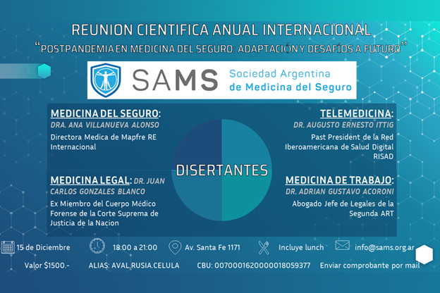 Reunión Científica Anual Internacional 2022 de la Sociedad Argentina de Medicina del Seguro