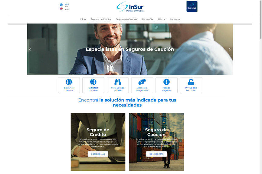 InSur tiene un nuevo dominio para su página web