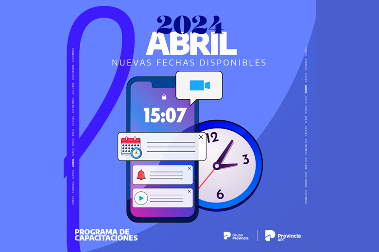 Cursos gratuitos de Provincia ART para Abril 2024