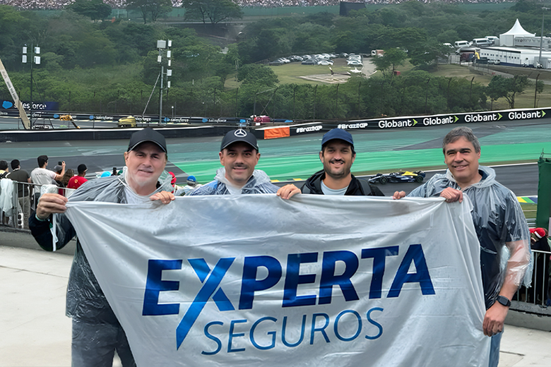 Experta Seguros llevó a sus productores a vivir la adrenalina de la Fórmula 1 en el Gran Premio de San Pablo