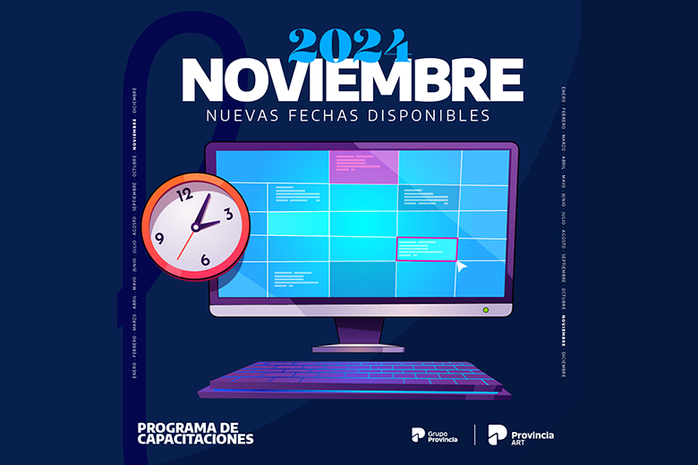 Cursos gratuitos de Provincia ART para Noviembre