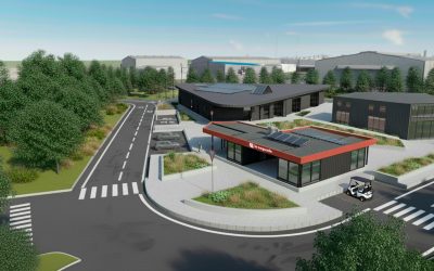 Junto al edificio de Di María, una aseguradora líder presentó su nuevo proyecto de salud laboral