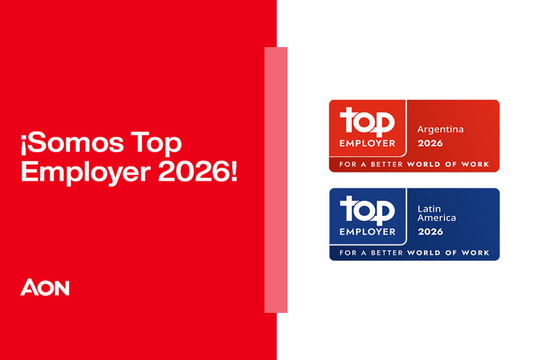 Aon recibe por cuarto año consecutivo la certificación Top Employer en Argentina